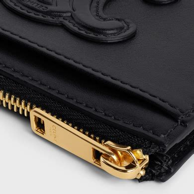 celine black card holder|Celine zipped card holder.